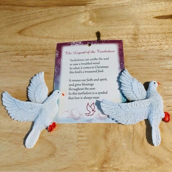 Legend of the Turtle Dove Christmas Ornaments Set - Picture 5 of 10